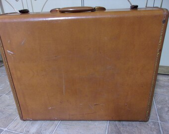 Valise Vintage En Cuir Rigide Samsonite Shwayder Bros 4621 - Années 50 - Belle Occasion