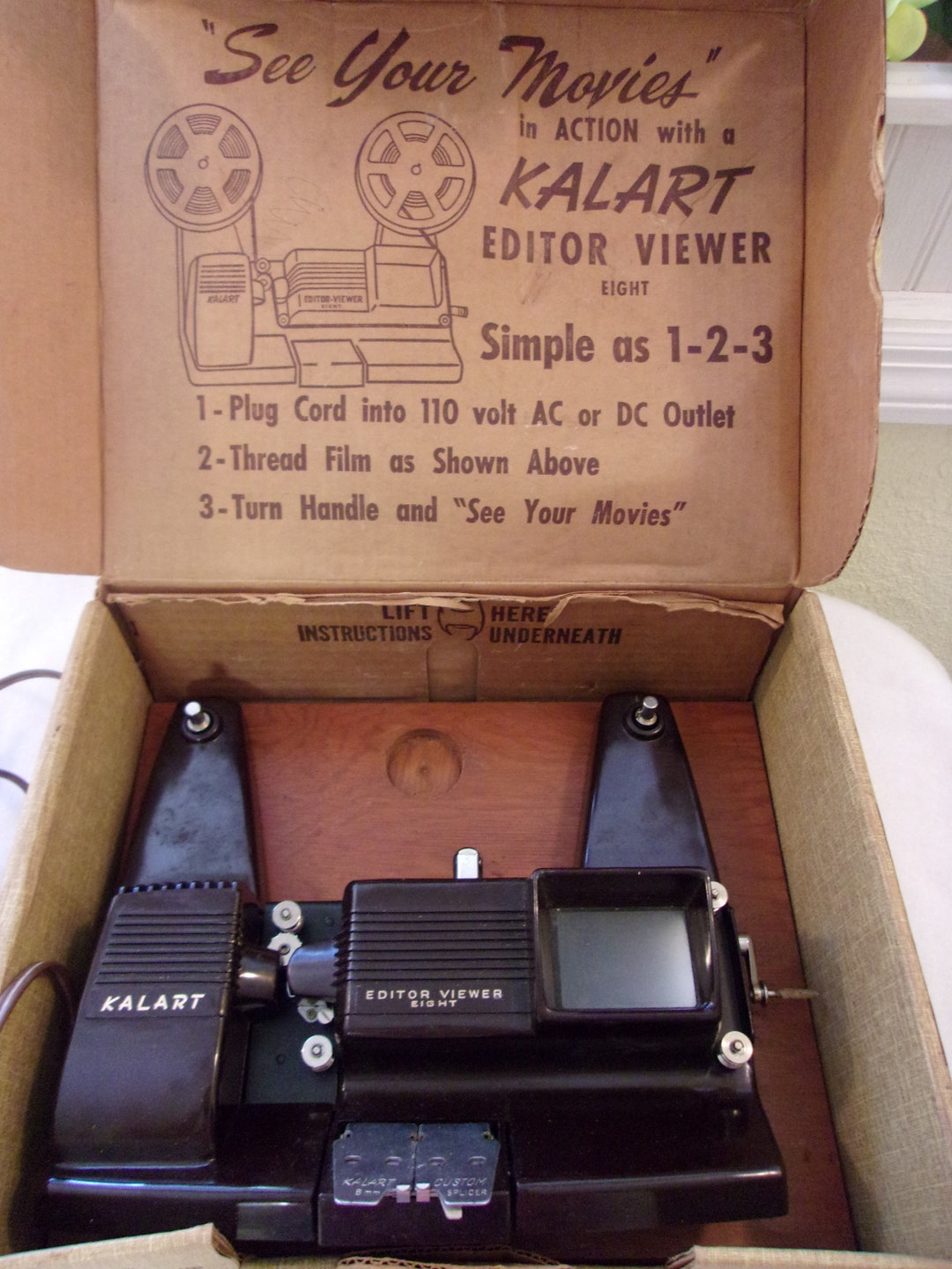 Kalart Editor Viewer,model Ev-8,made in Usa,'see Your Movies