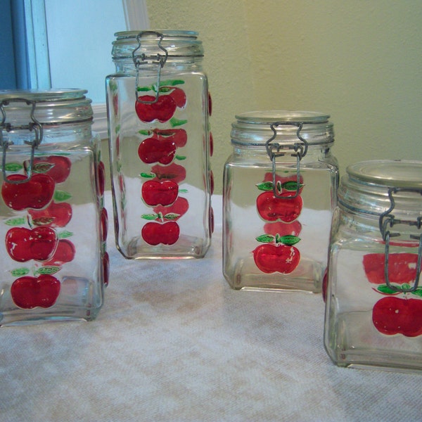 4 Piece Canister Set Etsy