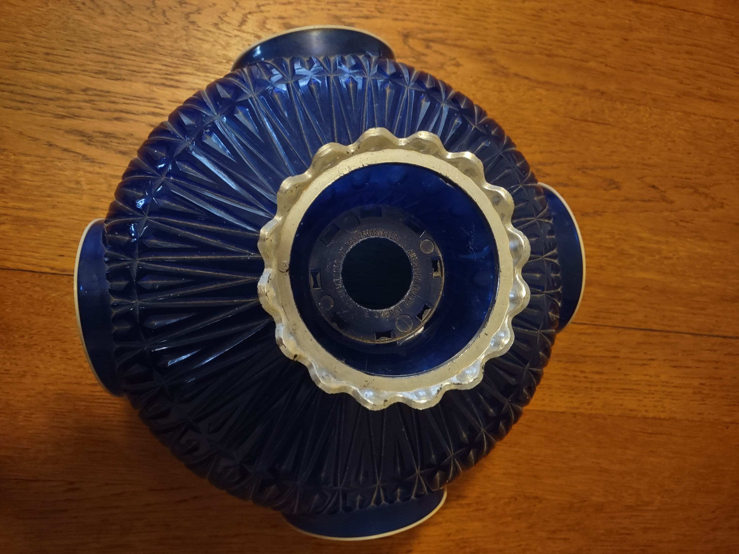 Pabst Blue Ribbon Beer Shade,hanging Advertisement,missing Light