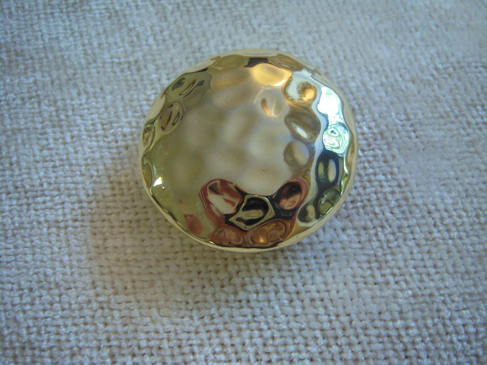 Round Belt Buckle/hammered Brass Belt Buckle/1980's Belt - Etsy