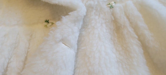 Vintage white faux fur white Millicent's coat - image 8