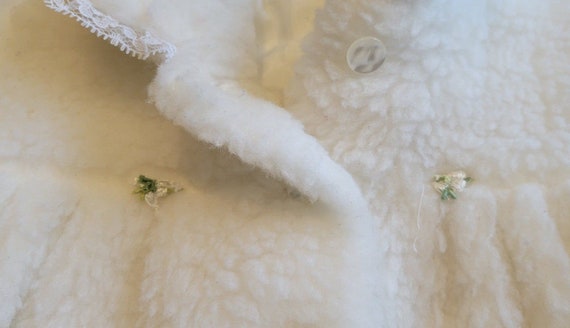 Vintage white faux fur white Millicent's coat - image 5