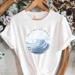 Salt Water Heals Everything Shirt Cruise Summer, Beach Vacation Shirt Hello Summer Matching Family Beach Shirts