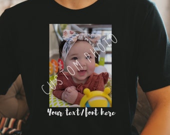 Custom Photo Shirt Custom Image Shirt Personalized Shirt Custom Tshirt Picture on Shirt Custom Face Shirt Adults T shirt Custom Text