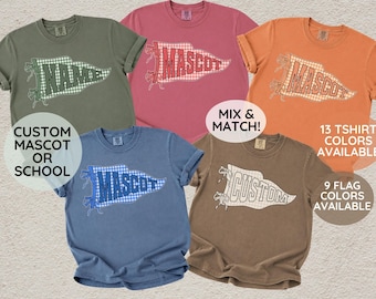 Custom Mascot Shirt,Custom School Mascot Tshirt,School Spirit Shirt,Game Day Shirt,Custom Team Name Tshirt,Custom Sports,Vintage Sports tee