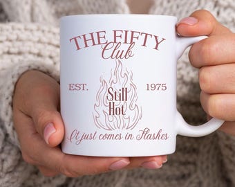 Funny 50th birthday mug gift, Funny 50th Birthday Mug Gift For Her, Happy 50th Gift For Friend, Fiftieth Coffee Mug, Fifty and Fabulous Mug