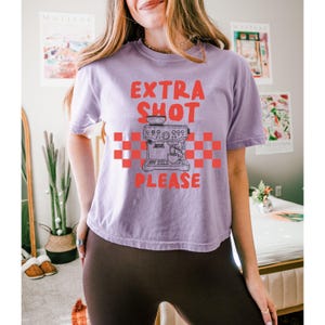 Coffee Shirt,Espresso shirt,Funny Coffee shirt,coffee Lover Gift,Trendy Coffee tee,Retro Coffee Shirt,Comfort Colors shirt,crop top,boxy tee Bild 4