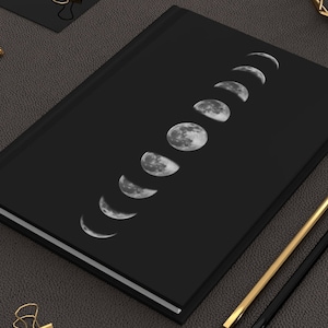 Moon Phase diary Hardcover Bullet Journal habit tracker Yoga Notebook Meditation Journaling Spell Book Astronomy Astrology