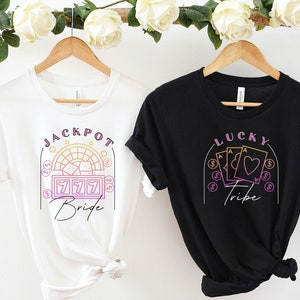 Las Vegas Bachelorette Party Casino Tshirts Bridesmaids Team Bride Shirt Beach Bride Tee Group Summer Shirt Wedding Maid of Honor