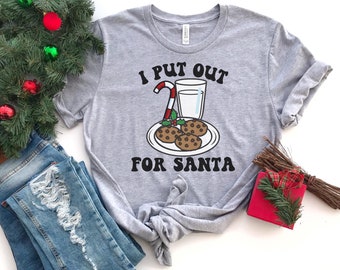Funny christmas party shirt gift, Retro Santa tShirt, funny mom christmas gift, cute christmas tshirt, funny girlfriend gift