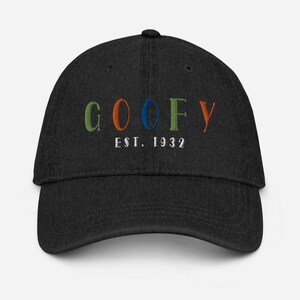 Goofy Hat Denim Disney Cute Dad Hat Family Vacation Hat Magic - Etsy