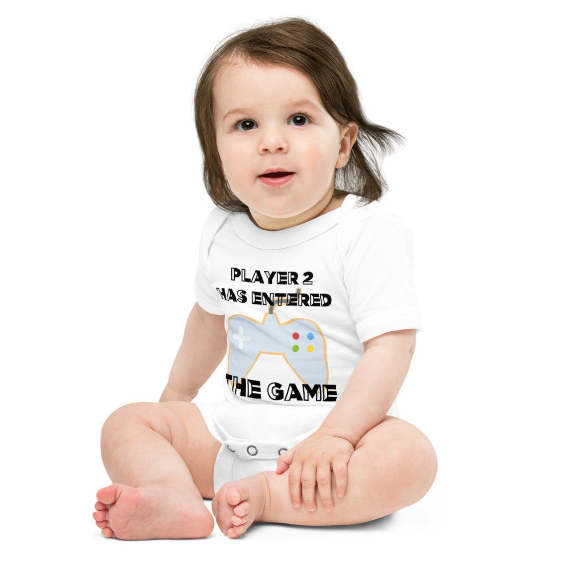 Player 2 Has Entered the Game Onesies Cute Baby Onesies Baby Etsy