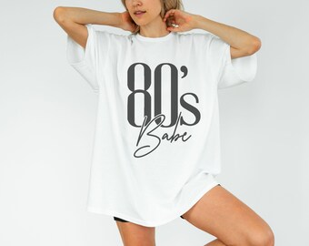 Comfort Colors® Vintage 80's tshirt, 80's babe T-shirt, Retro 80s Girl Shirt, 80s Theme Party Shirts, Born In The 80s Shirt, Nostalgic shirt