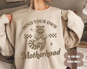 Funny Mama t-shirt, feral mama shirt, Racoon Mom Shirt, Mom life Shirt, Mothers Day Gift, funny Shirts for Mom, Mama Shirt, Gift for Mom