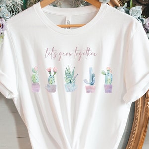 Let’s Grow Together Cactus Shirt Autism Shirt Autism speaks Teacher Shirt Special Education