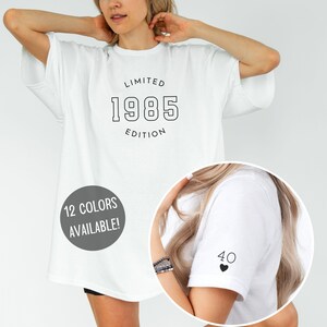 40th Birthday shirt, vintage 1985 Sweatshirt, 40th Birthday Gifts For Women, 1985 Birthday, Retro Birthday Sweatshirt, 40th Birthday Shirt