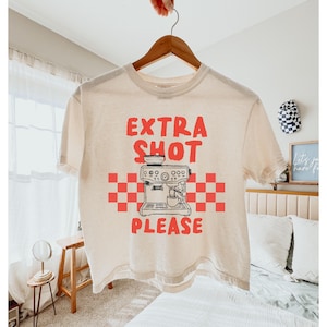 Coffee Shirt,Espresso shirt,Funny Coffee shirt,coffee Lover Gift,Trendy Coffee tee,Retro Coffee Shirt,Comfort Colors shirt,crop top,boxy tee Bild 1