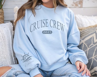 Custom Cruise Shirt Family Cruise Sweatshirt Personalize Cruise Matching Cruise Shirt Girls Trip Cruise Bachelorette Party Cruise Sweatshirt