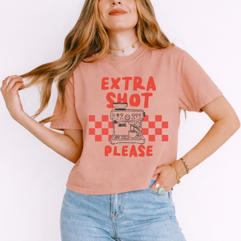 Coffee Shirt,Espresso shirt,Funny Coffee shirt,coffee Lover Gift,Trendy Coffee tee,Retro Coffee Shirt,Comfort Colors shirt,crop top,boxy tee Bild 6