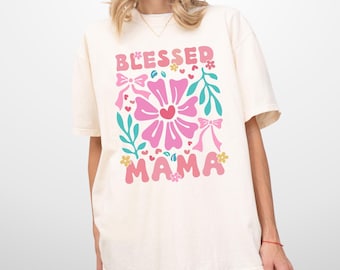 Mama t-shirt, blessed mama, christian Mom Shirt, Mom life Shirt, Mothers Day Gift, Religious Shirt for Mom, Mama Shirt, custom Gifts for Mom