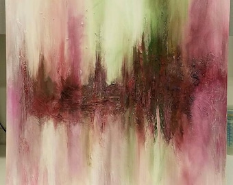 Abstract Mixed Media Painting