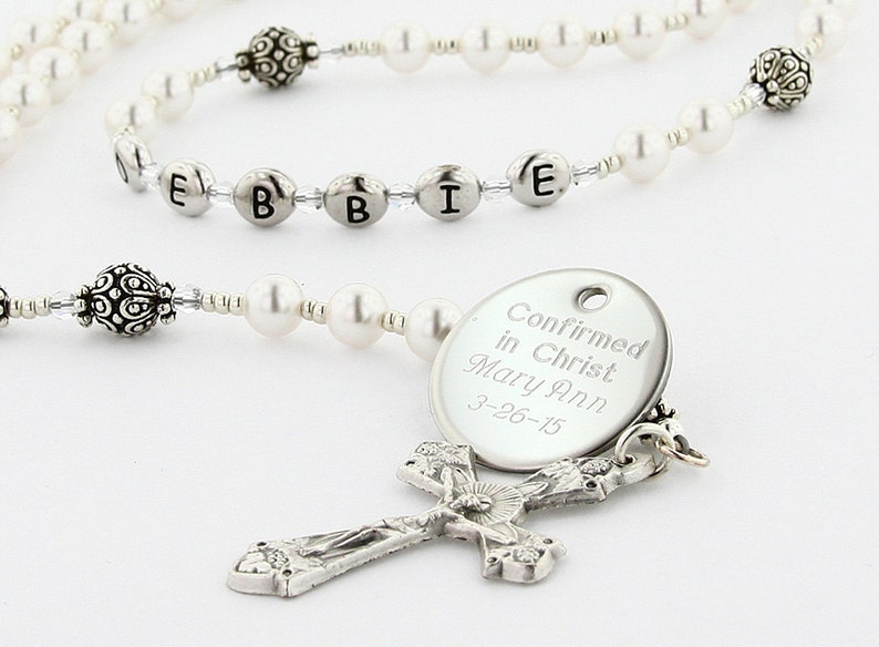 Confirmation Rosary Confirmation Gift Catholic Confirmation Etsy