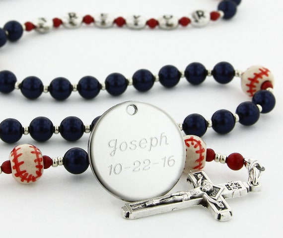baptism rosary boy