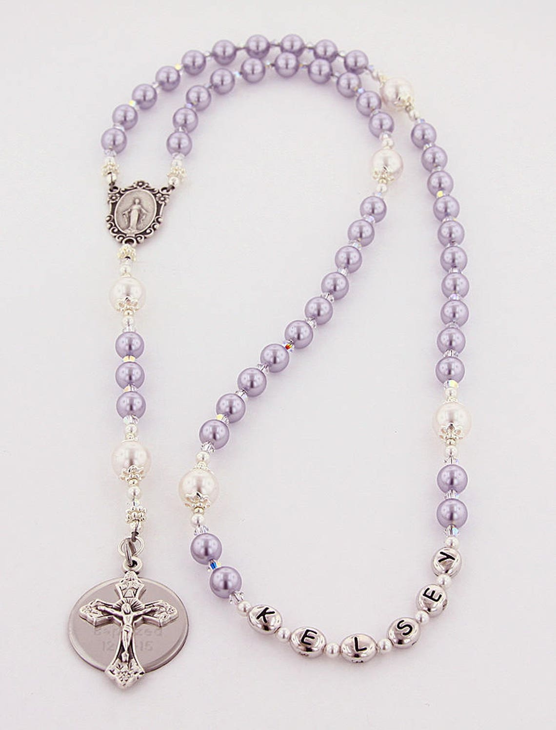 Christening Rosary That's Personalized for a Baptism or Etsy