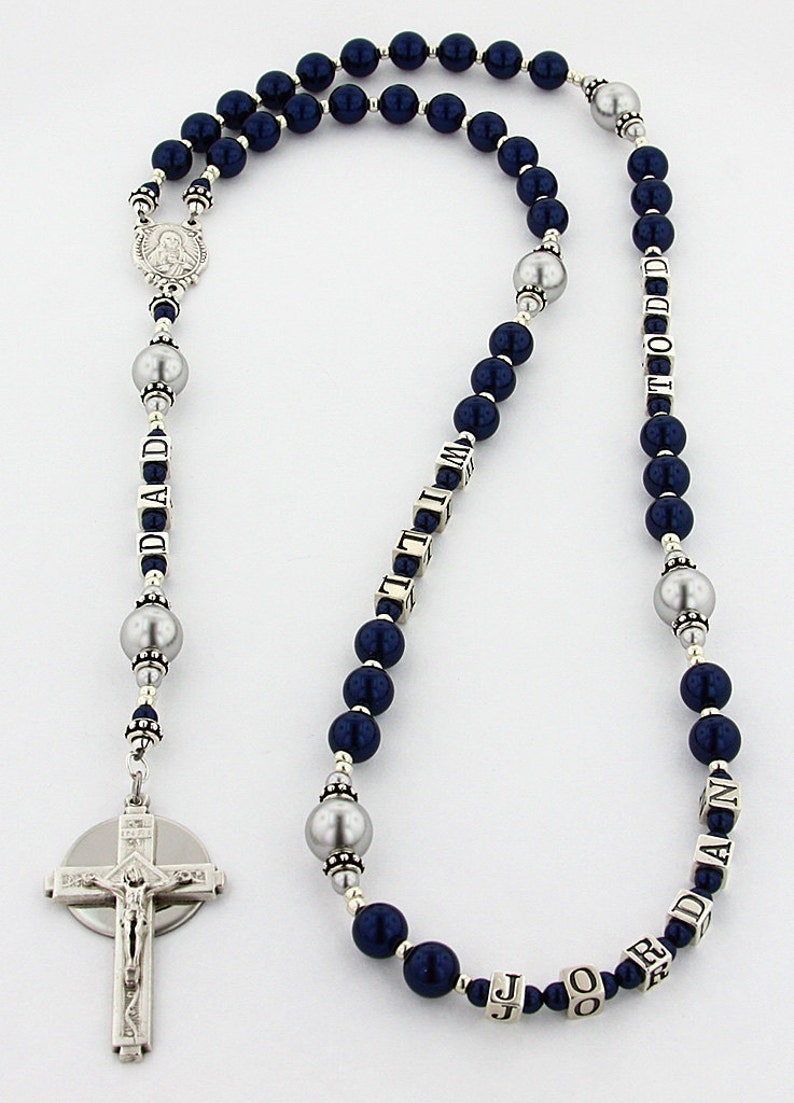 Mens Rosary Personalized Rosary Catholic Mens Gift Father Etsy UK