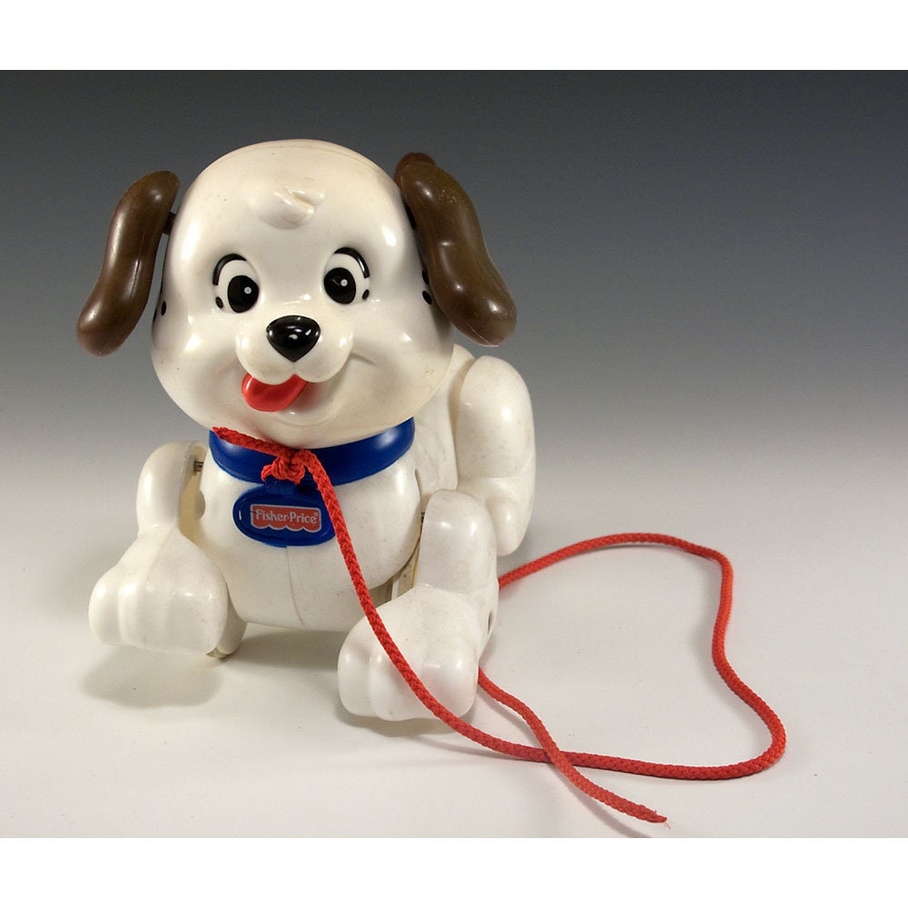 Vintage Fisher Price Dog Pull Toy Etsy