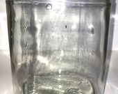 Vintage Glass Factory No 990 First District Michigan Cigar Tobacco Humidor Jar