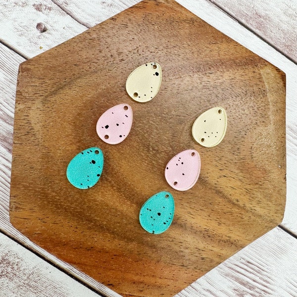 Speckled Egg Trio Set Easter Earring Blanks, DIY Jewelry Making