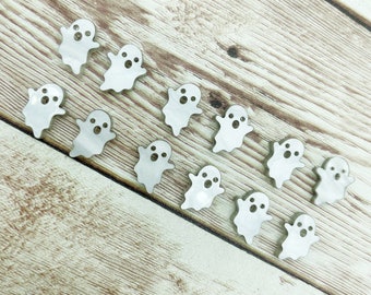 Pearled Acrylic Ghost Stud Earring Blanks Set of 6 Pair DIY Jewelry Making