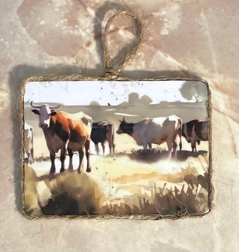 Life on the Ranch Ornament Set/ Ranch Ornaments/cowboy Christmas