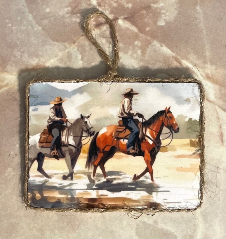 Life on the Ranch Ornament Set/ Ranch Ornaments/cowboy Christmas