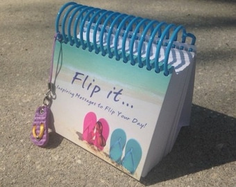 NEED INSPIRATION? Then get inspired with “Flip it..Inspiring Messages to Flip Your Day” Perpetual Calendar. Perfect gift for ALL ages!!