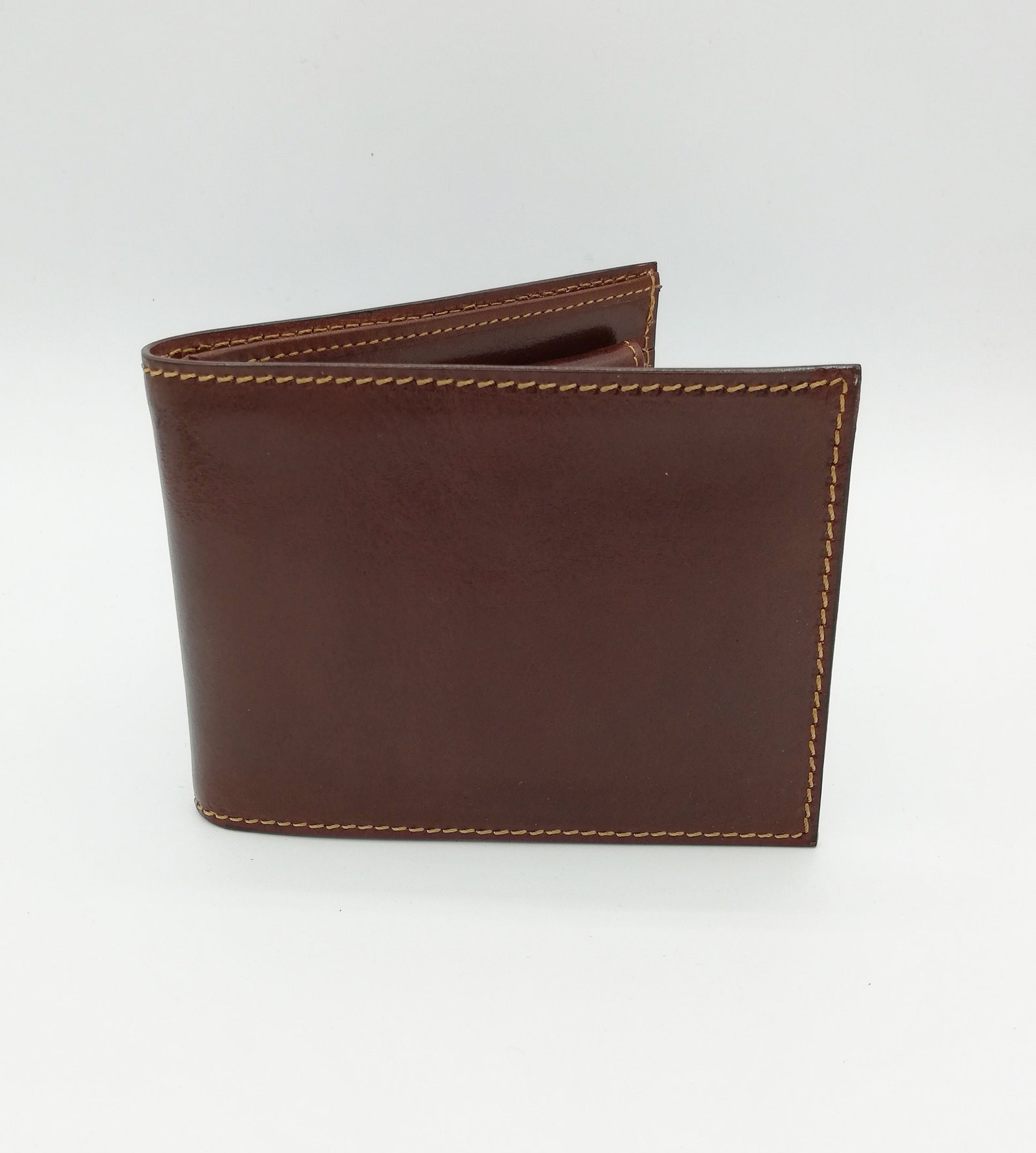 Men's Leather Wallet With Coin Purse Handmade in Florence. Etsy
