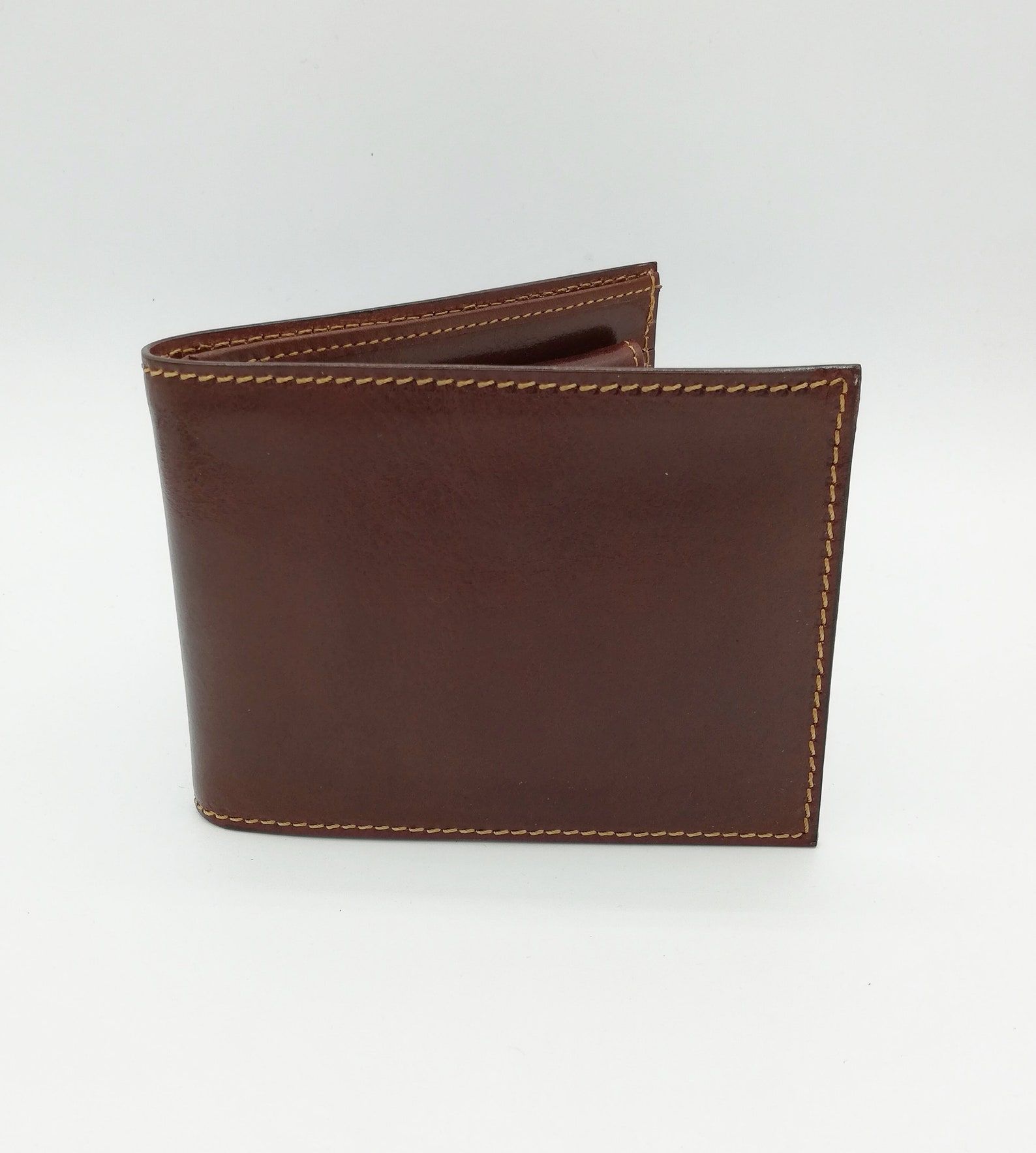 Men's Leather Wallet With Coin Purse Handmade in Florence. - Etsy