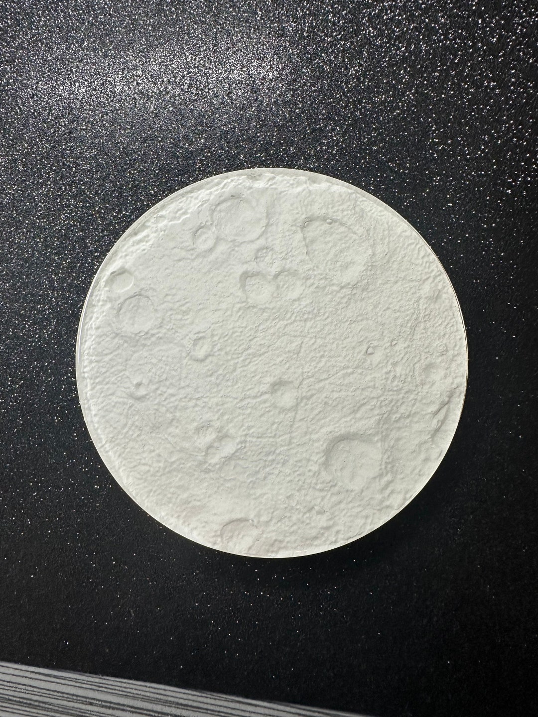 Moon Coaster Moon Coaster With 3-D Crater Pattern (set of Four). - Etsy