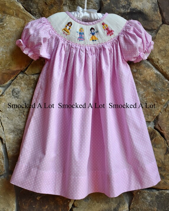 disney princess smocked dress