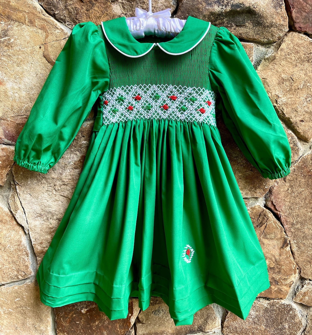emerald green smock dress Ibiza Dress / Emerald Silk XL / Emerald Green