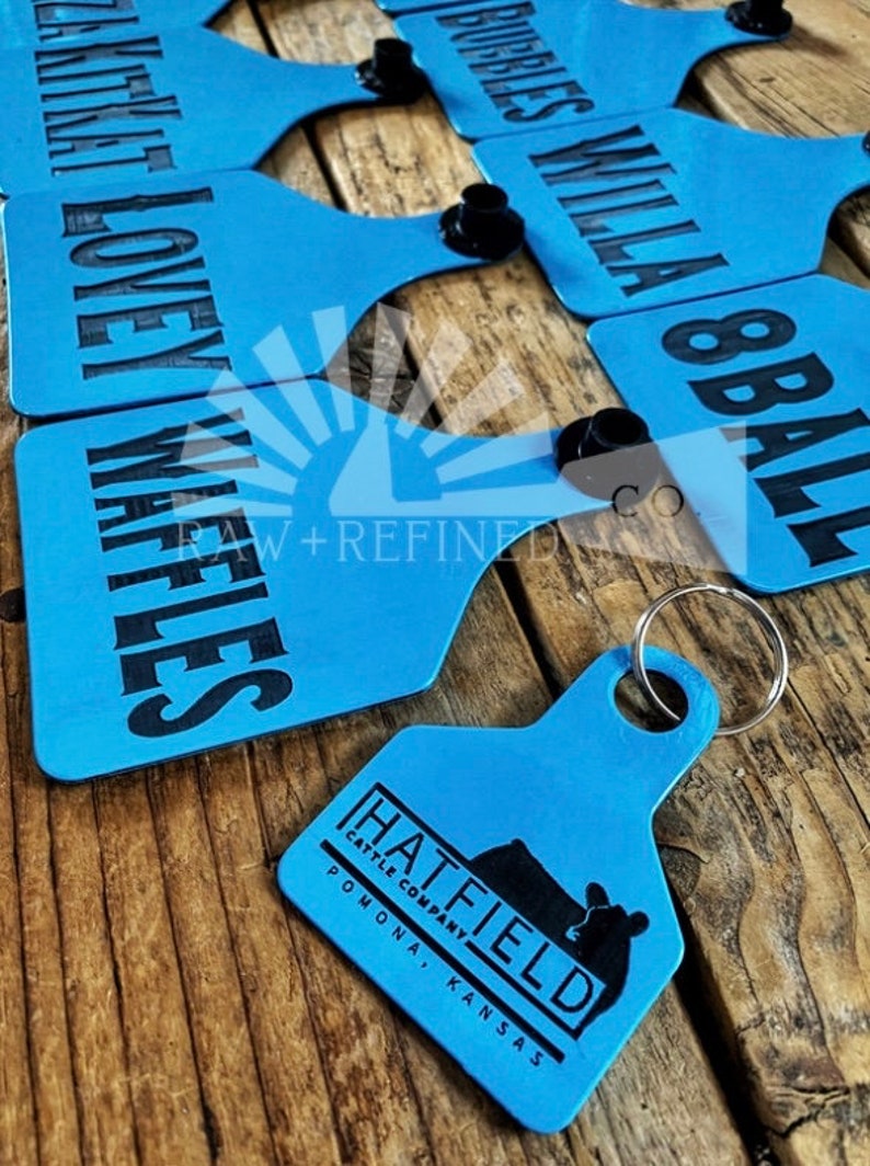 Personalized Laser Engraved Cow Ear Tags Cattle Ear Tags Etsy