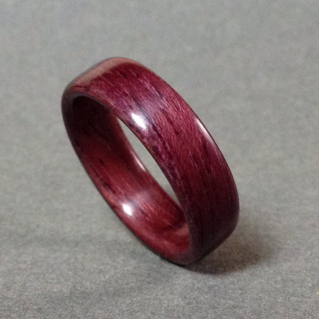 Bentwood Ring Purpleheart Men s Wood Ring Woman s Wood Ring