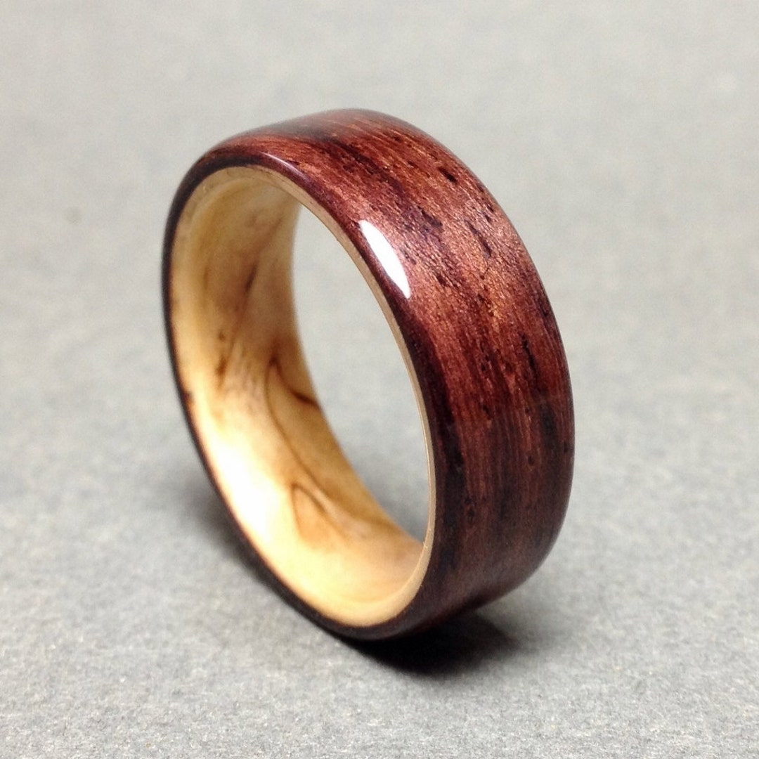 Bentwood Ring Rosewood Lined With Birch Women's Wood - Etsy