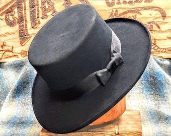 【中古】 Felt Hat, Top Classic Hat, Hat Custom Steampunk, Victorian, Clothing
