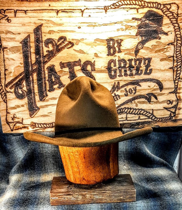 The Bates Hat, Cowboy Hat, Old West, Lil Grizz, traditionnel, ajustement  personnalisé, bloqué à la main, en forme de main, feutre de fourrure,  fourrure de castor, unique, historique -  Canada