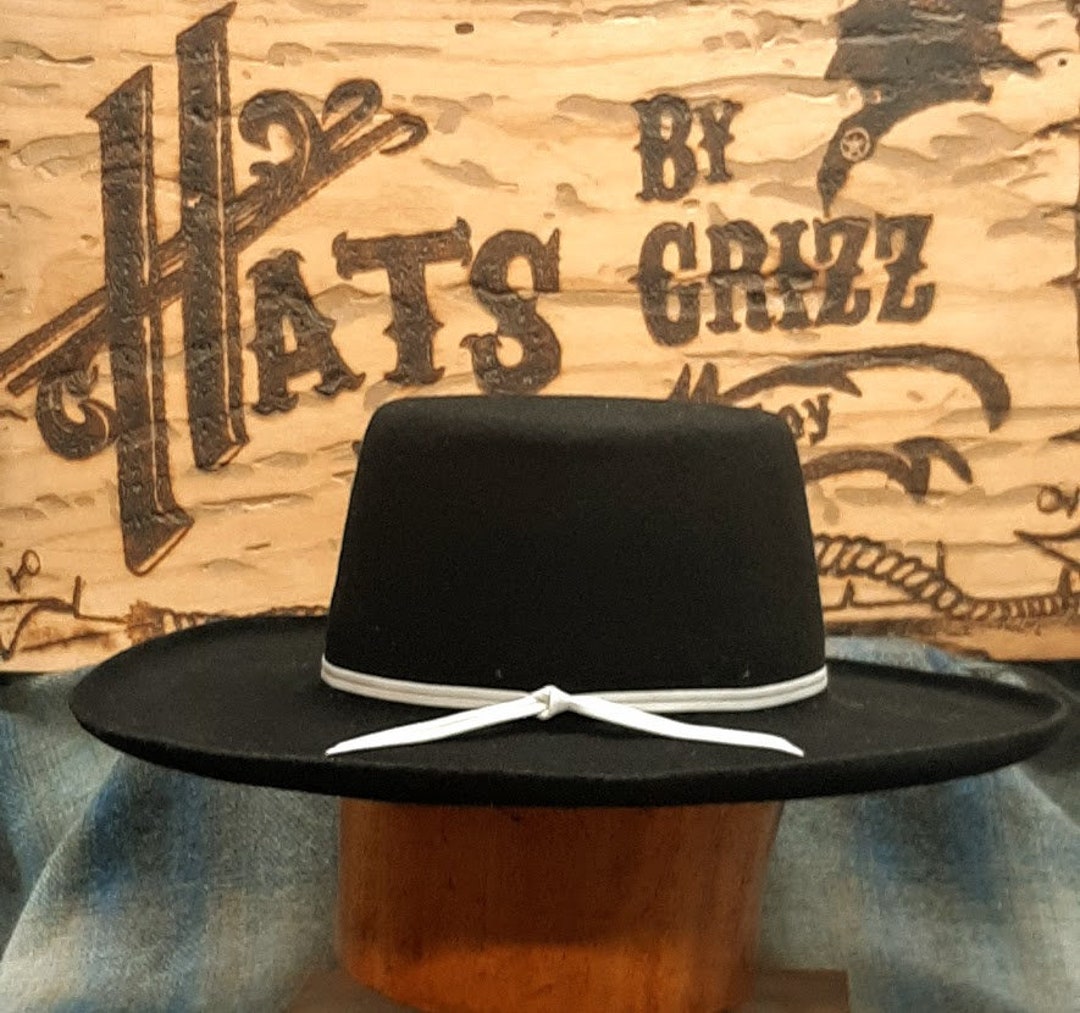 Vaquero, Historic, Cowboy Hat, Southwestern Style, Flat Crown, Traditional,  Classic, Bold, Lil Grizz, Hats by Grizz, Custom Fit, Beaver Felt 