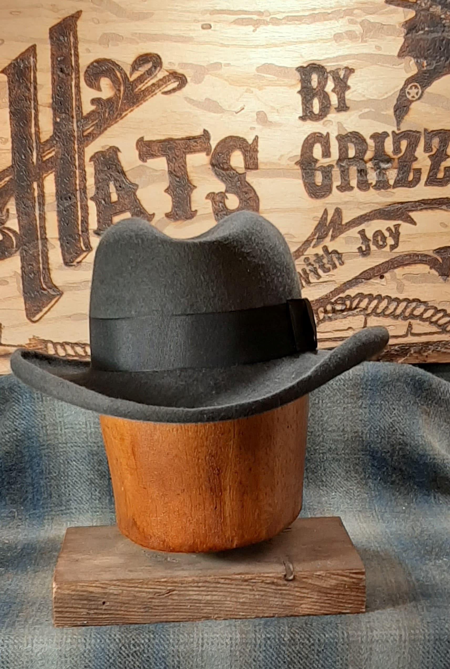 Adams Homburg Vintage Beaver Brand Hat 