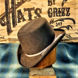 The Garrett, Cowboy Hat, Classic Western, Movie Character Hat, Old West,  Lil Grizz, Hats by Grizz, Custom Fit, Beaver Fur Felt, Hand Blocked -   Canada